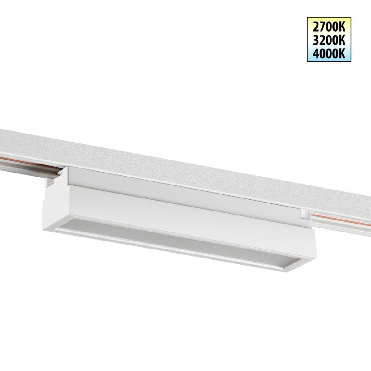 Трековый однофазный двухжильный светильник с переключателем цветовой температуры Novotech Port Iter 359785