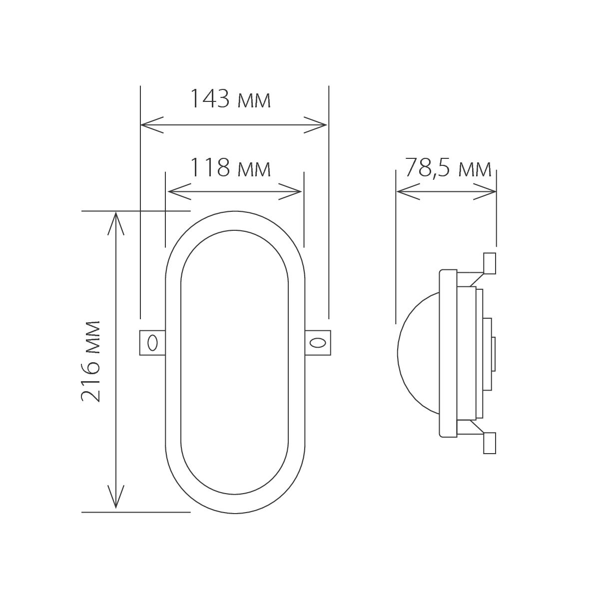 Пылевлагозащищенный светильник Elektrostandard LTB0102D LED 22 см 12W белый 4690389099113