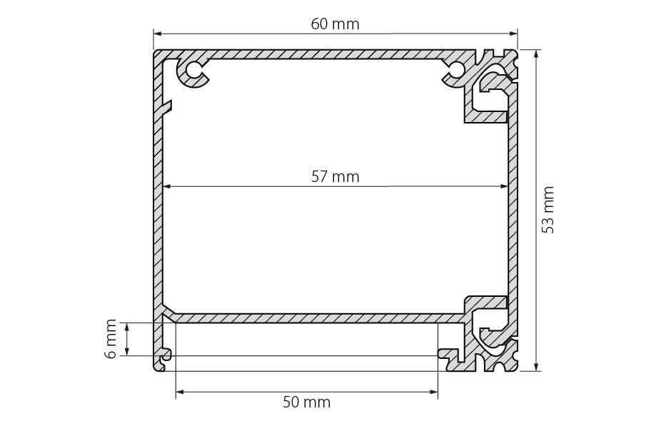 Профиль Arlight BOX60-SIDE-2000 ANOD 017353
