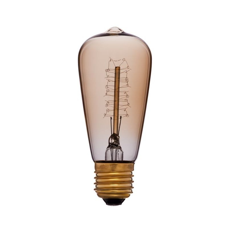Лампа накаливания Sun Lumen E27 40W золотая 051-903