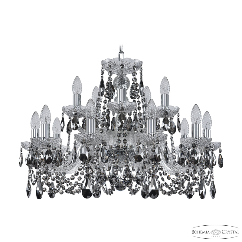 Подвесная люстра Bohemia Ivele Crystal 1402/10+5/240 Ni R781