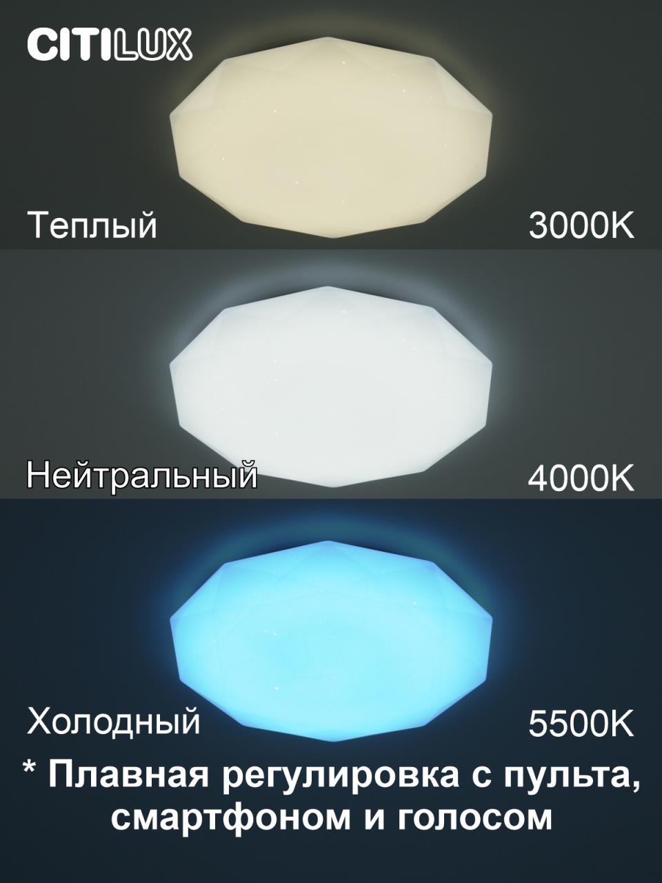 Потолочная люстра Citilux Астрон CL733480G