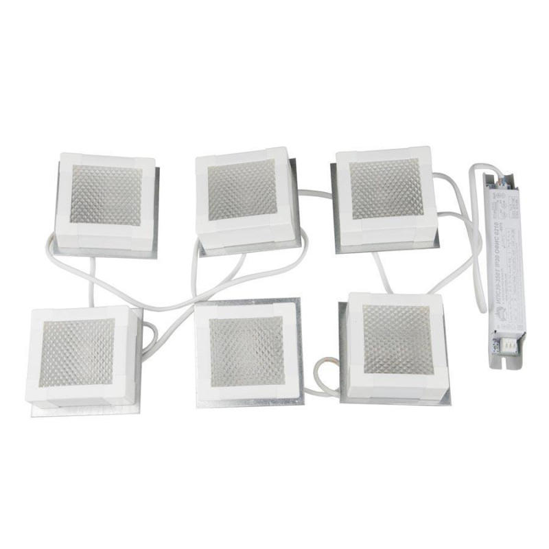 Встраиваемый светодиодный светильник (UL-00007427) Uniel ULP-1010 42W/4000К IP40 Grilyato White KIT06 УЦ