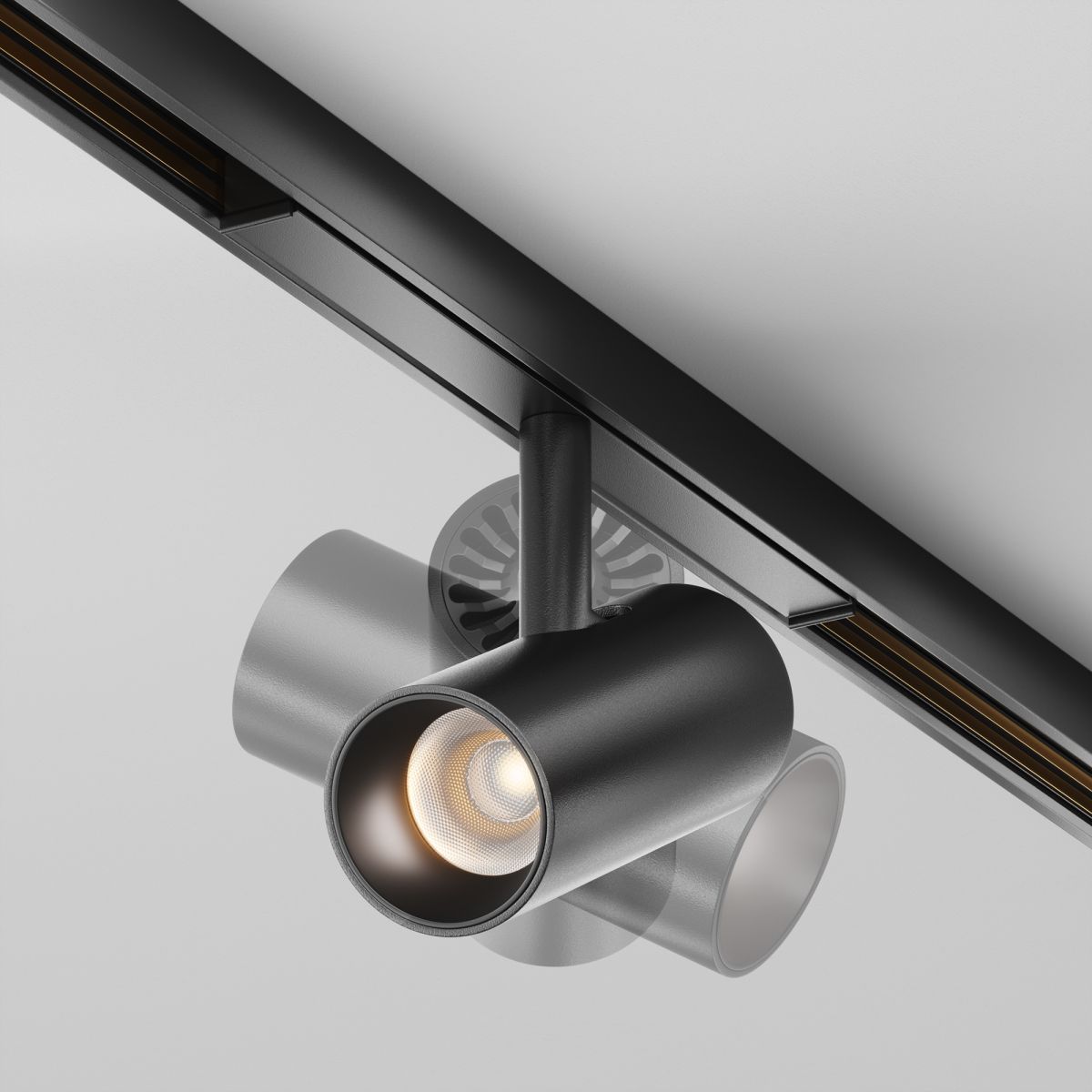 Трековый магнитный светильник Maytoni Technical Focus Led Exility X TR243-5W3K-B