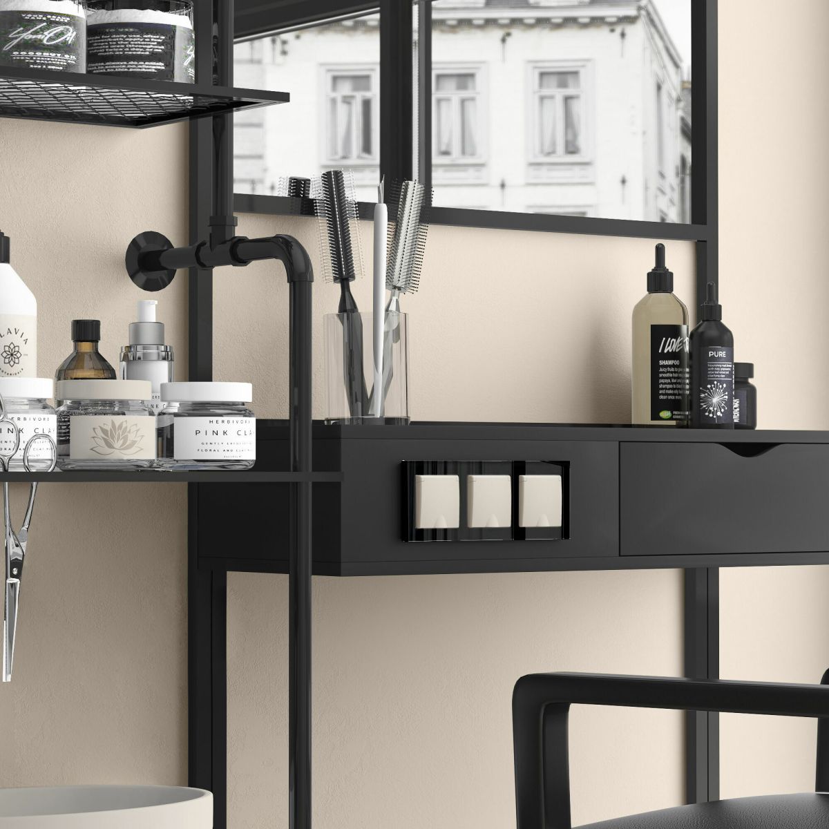 Розетка с заземлением и шторками c крышкой Werkel IP44 (айвори матовый) W1171262 4690389184765 a059276