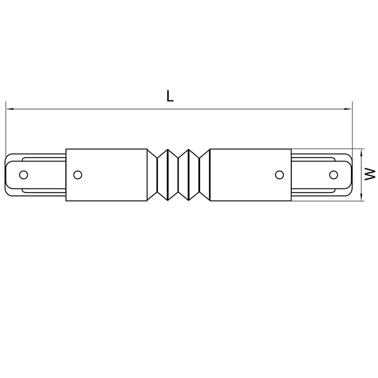 Коннектор гибкий Lightstar Barra 502159
