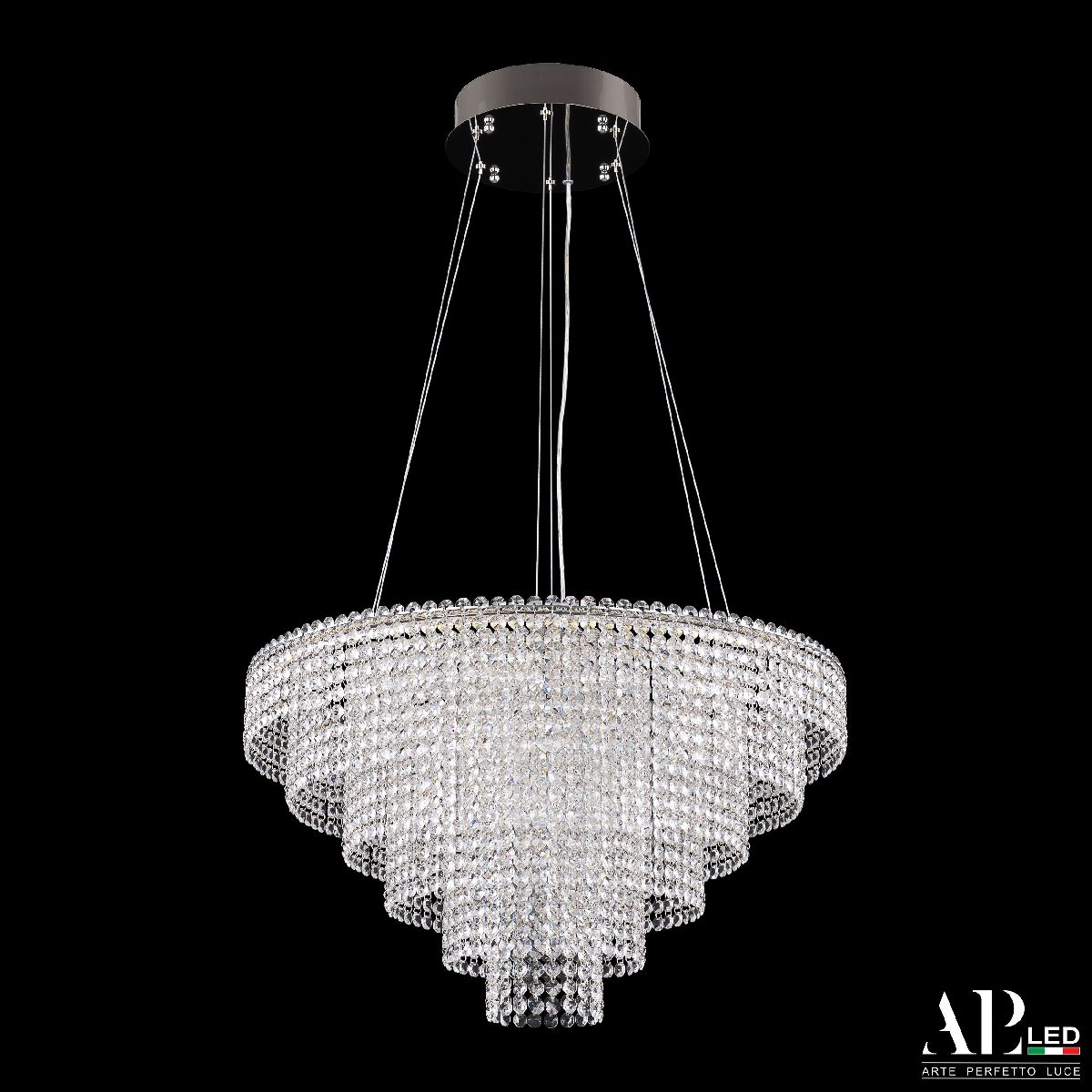 Каскадная люстра Arte Perfetto Luce Sicilia SH13.60.C.Ni.4000