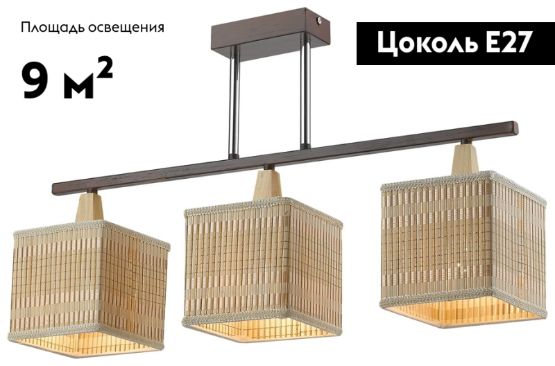 Потолочная люстра трехрожковая Velante 266-127-03