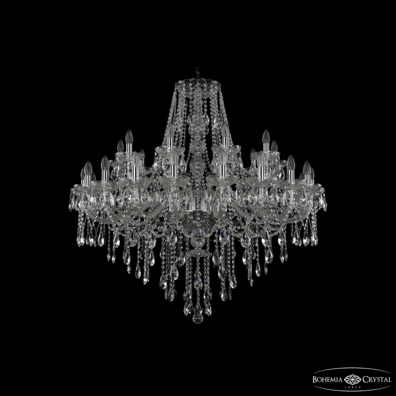 Подвесная люстра второго света Bohemia Ivele Crystal 1415/20+10/400 Ni