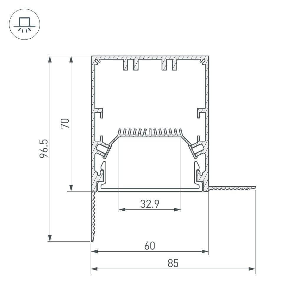 Профиль Arlight SL-LINIA 027162