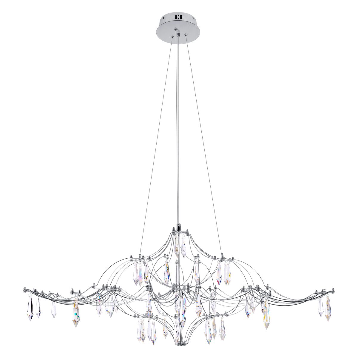 Подвесная светодиодная люстра Loft IT Mira 10587/1000 Silver Asfour