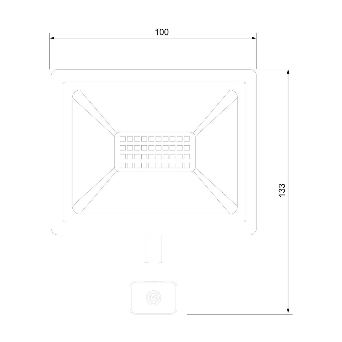 Прожектор светодиодный Elektrostandard Elementary (с датчиком) 027 FL LED 30W 6500K IP44 4690389154782