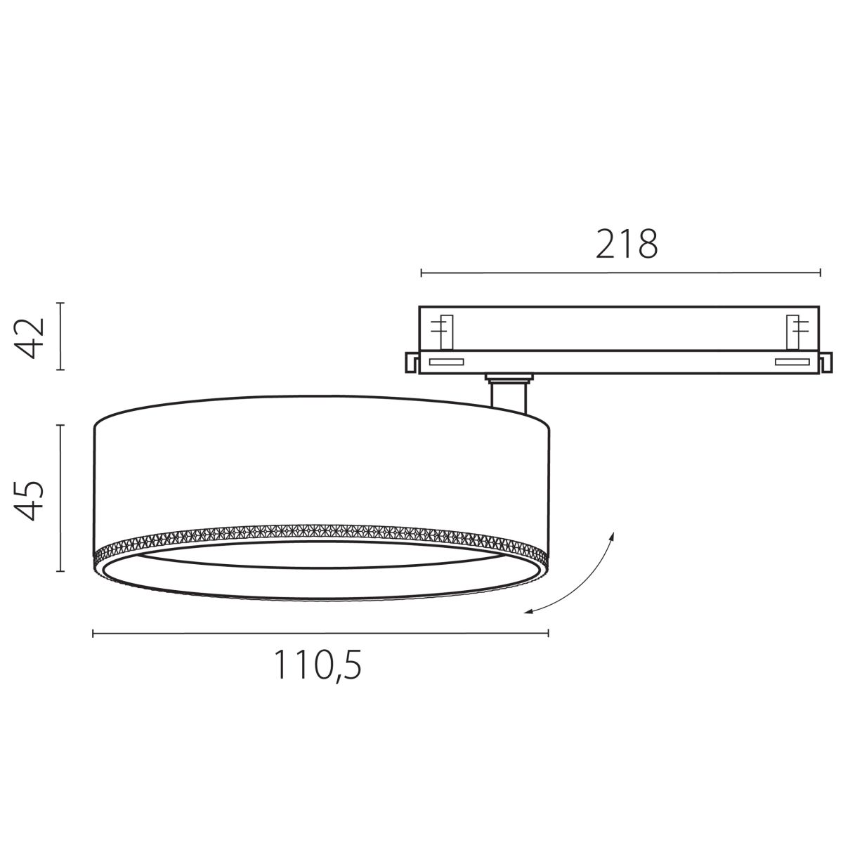 Трековый трехфазный светильник Quattro LED с управлением DALI Lightstar Alta Pro A5646DALI