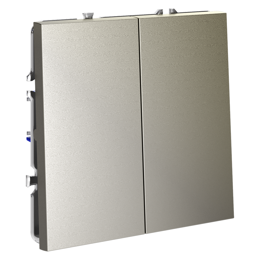 Выключатель двухклавишный Voltum S70 VLS020104