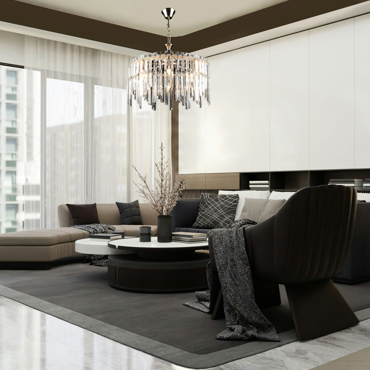 Подвесной светильник на натяжной потолок Escada 2128/8S