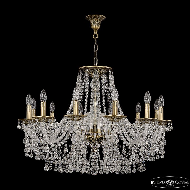 Подвесная люстра Bohemia Ivele Crystal 16209/12/300 PB