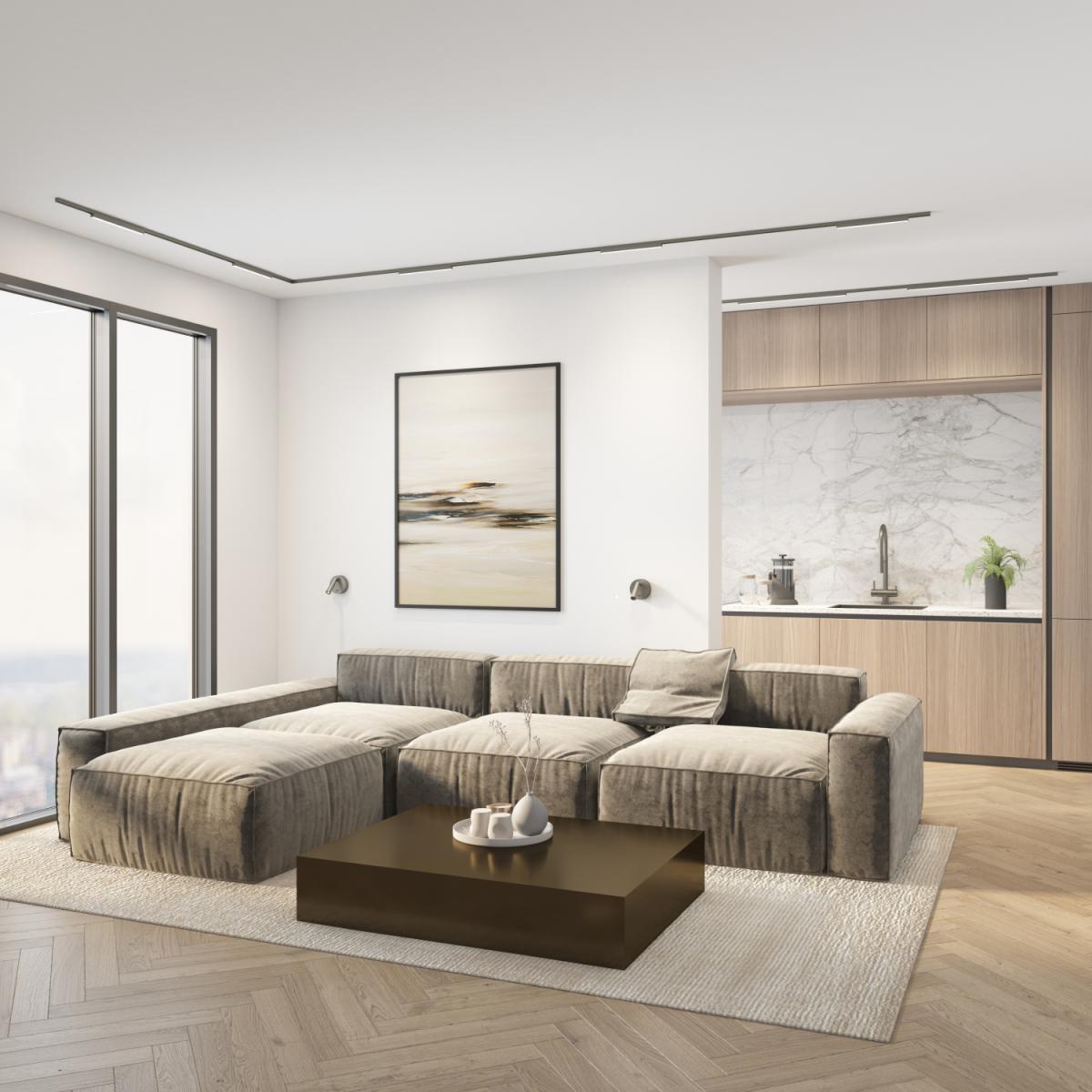 Трековый однофазный светильник Denkirs Shine linear DK5751-DN