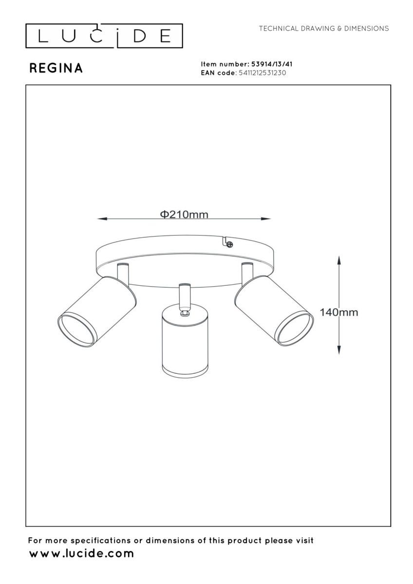 Спот Lucide Regina 53914/13/41