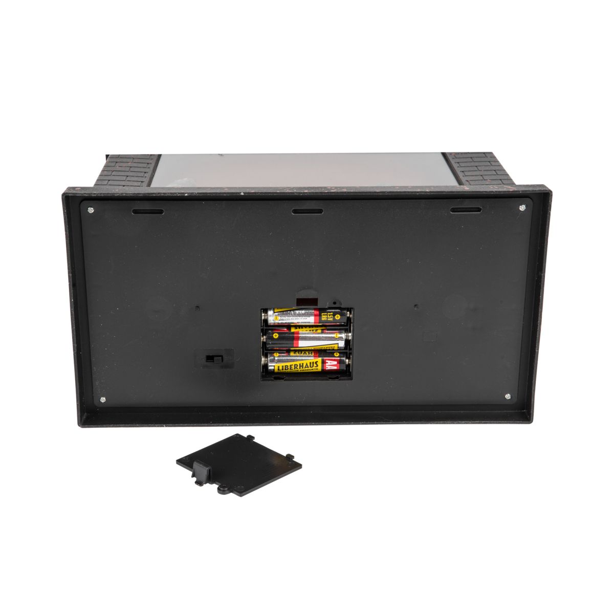 Светильник светодиодный Камин с эффектом пламени. питание от батареек Uniel ULD-L2821-005/DNC/RED BLACK FIREPLACE UL-00011316