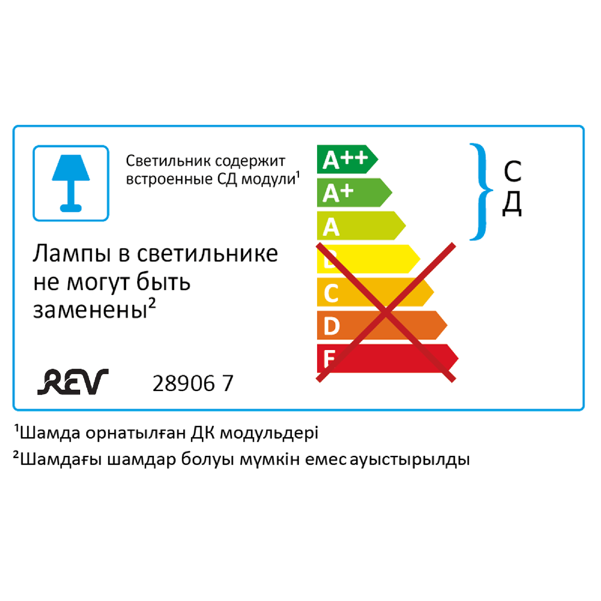 Накладной светильник REV Round 28906 7