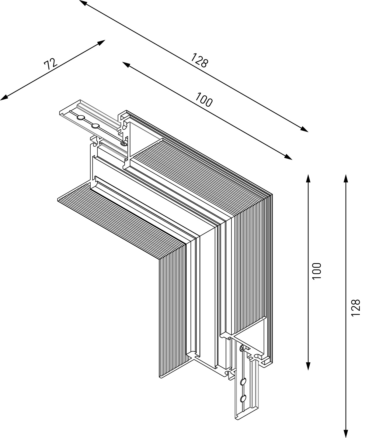 Коннектор угловой внутренний Lumker SY-LINK-INT-T2S-WH 013615