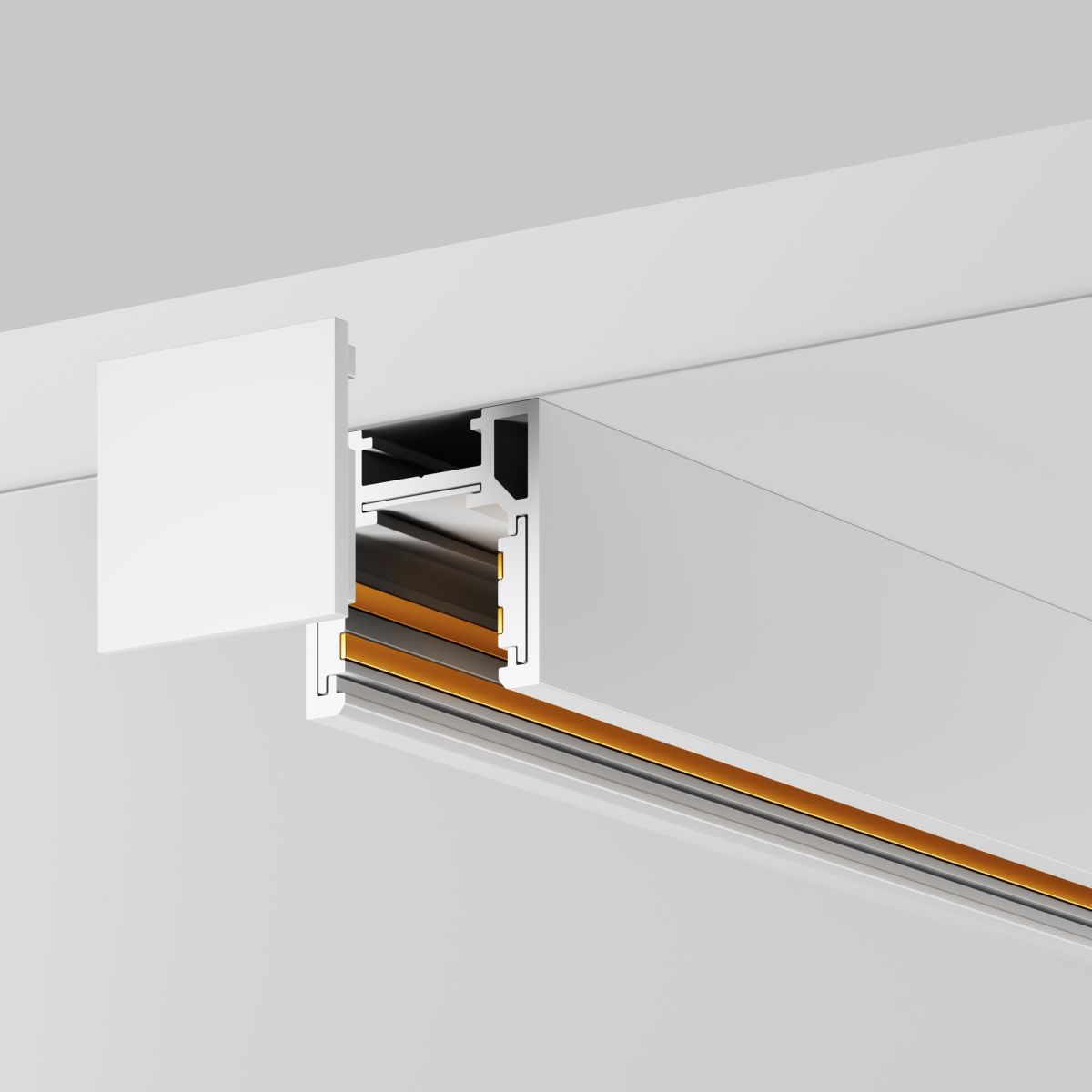 Шинопровод низкопрофильный накладной Maytoni Magnetic track system Exility TRXMN034-412W