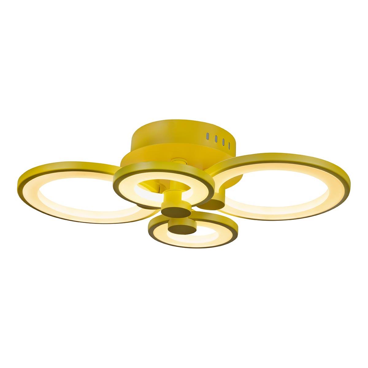 Потолочная светодиодная люстра iLedex Ring A001/4 Yellow УЦ
