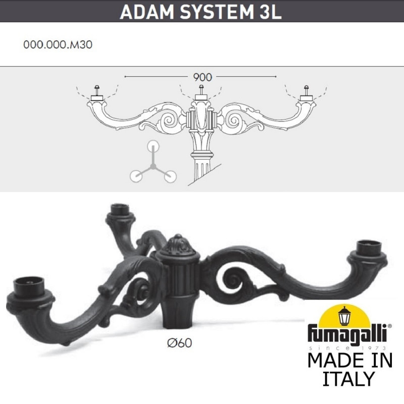 Садовый светильник Fumagalli G30.205.M30.AYE27