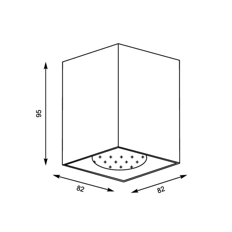 Потолочный светильник Zumaline SQUARE 50475-CH