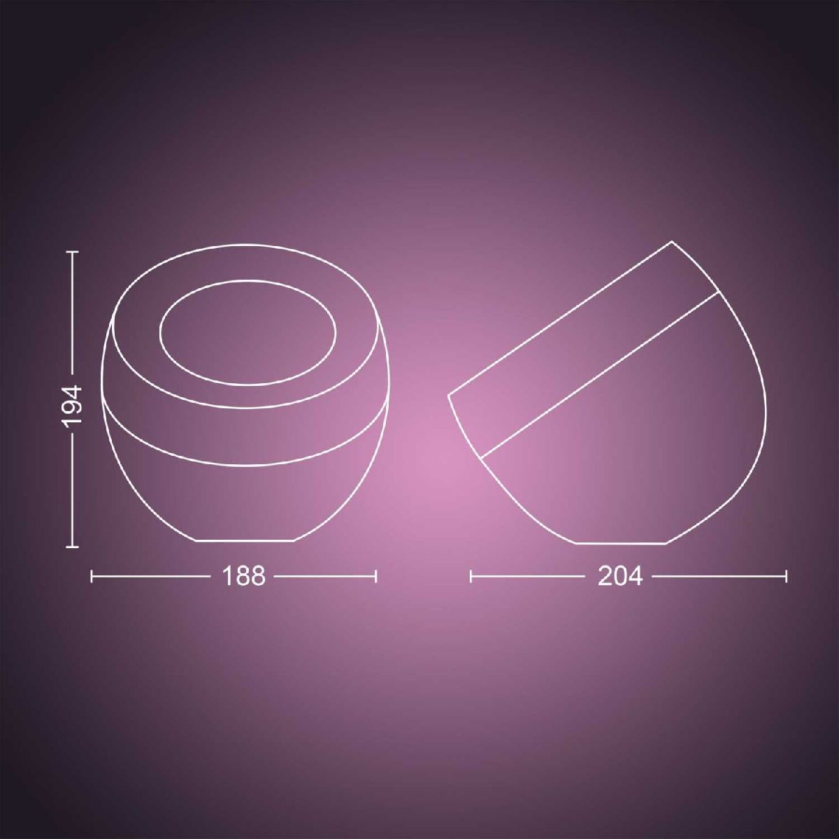 Умная настольная лампа Philips Hue Iris gen4 EU/UK black 929002376201