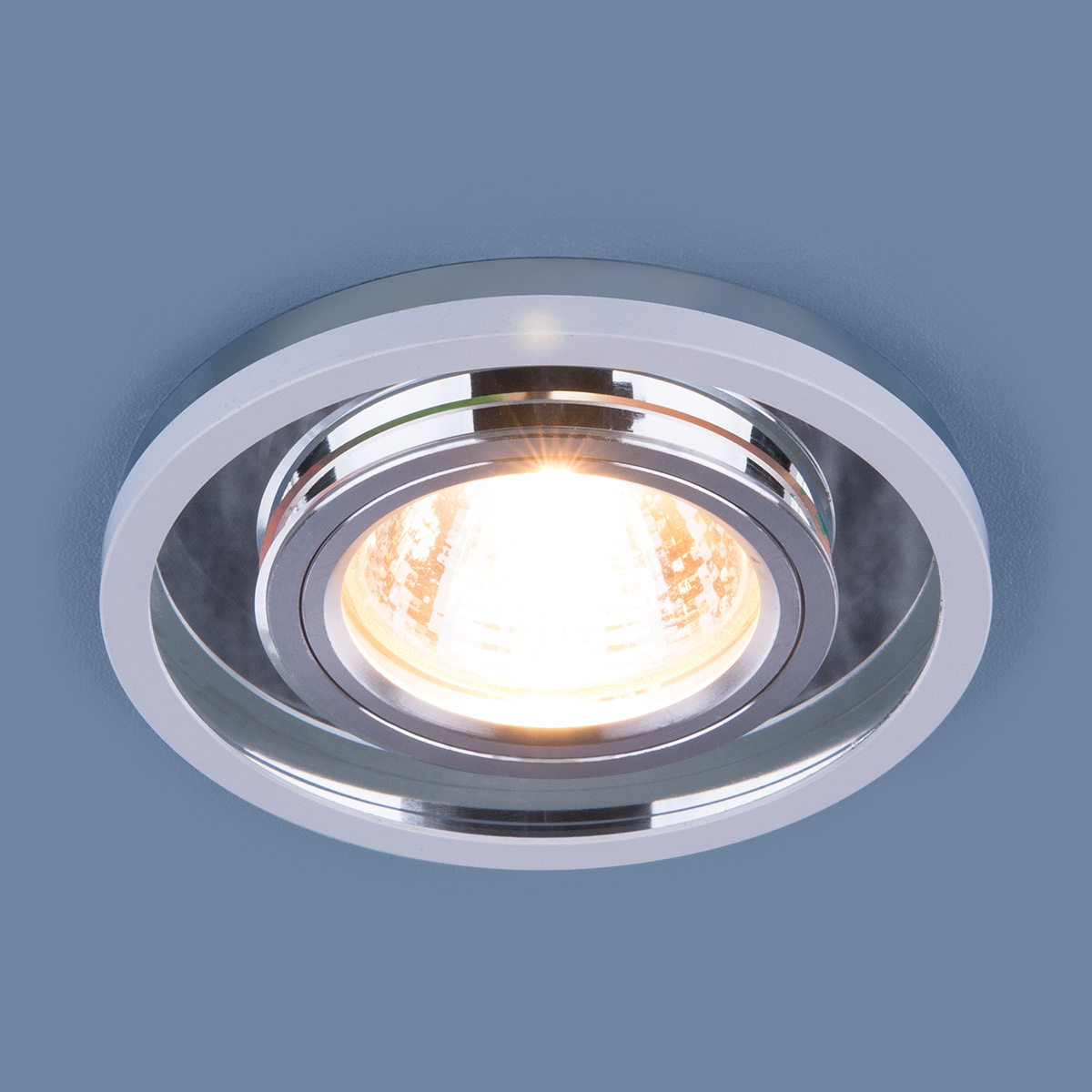Встраиваемый светильник Elektrostandard 7021 MR16 SL/WH зеркальный/белый 4690389099342