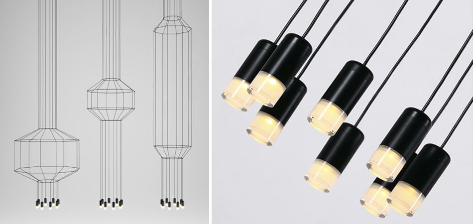 Каскадная люстра ImperiumLoft Vibia Wireflow 75394-22