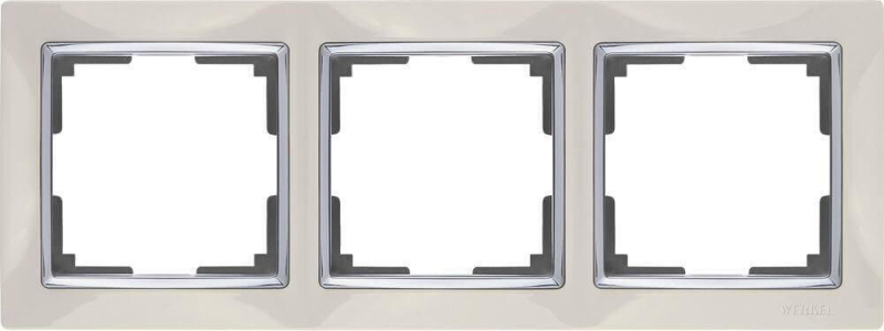 Рамка Werkel Snabb на 3 поста слоновая кость WL03-Frame-03-ivory 4690389046322