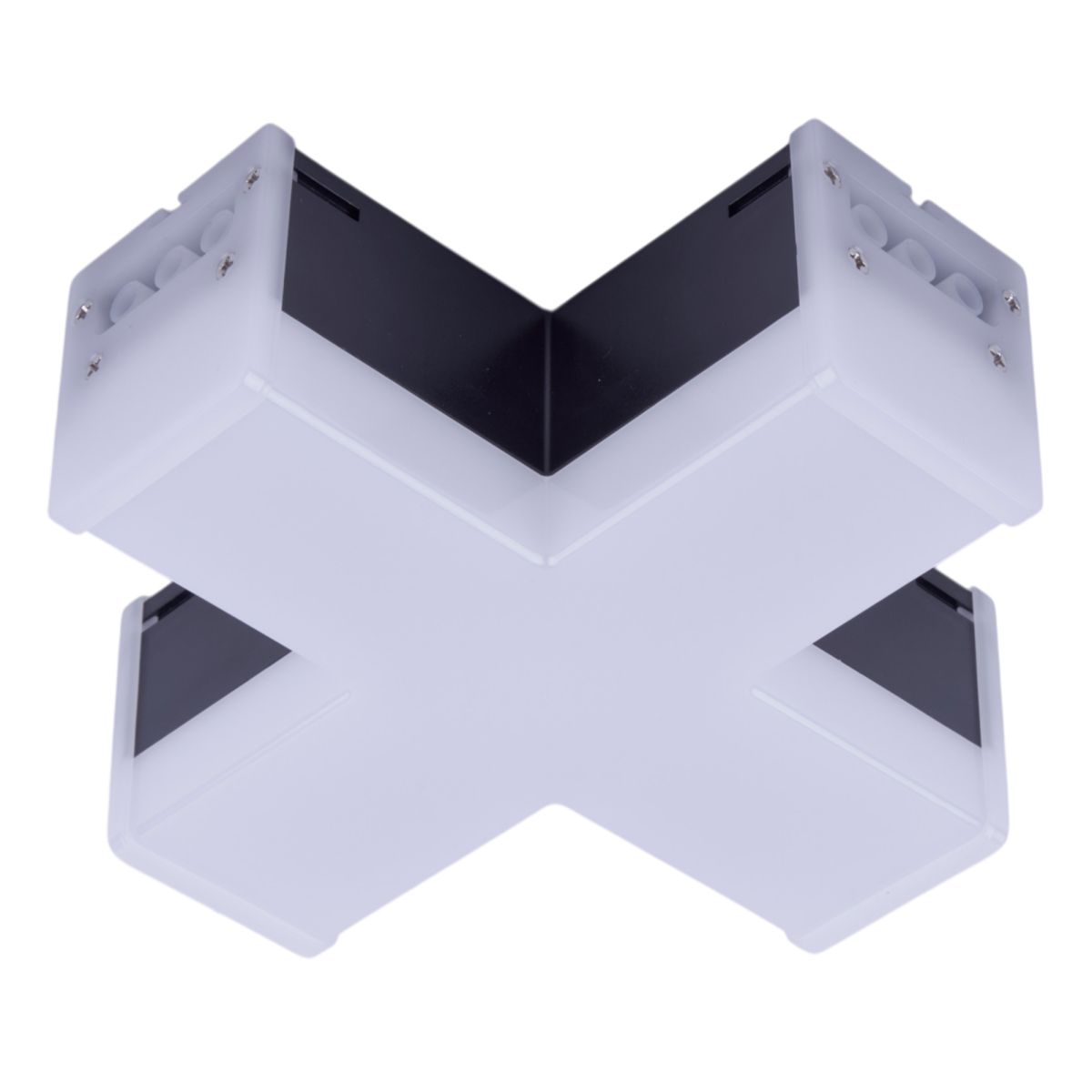 Модульный светильник X-образный Uniel ULO-N11X-12W/4000K IP40 BLACK UL-00013261