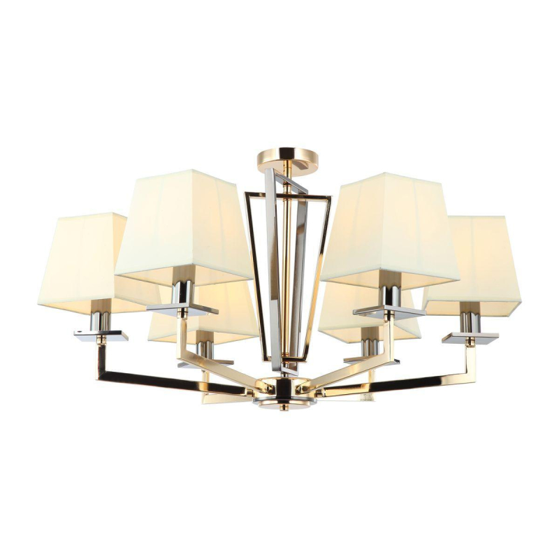 Подвесная люстра с абажуром из ткани Moderli Anna V2671-6P