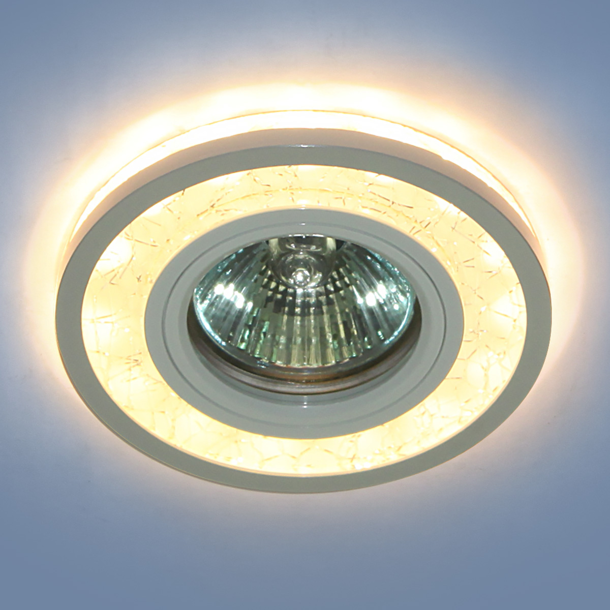 Встраиваемый светильник Elektrostandard 7020 MR16 WH/SL белый/серебро 4690389099335