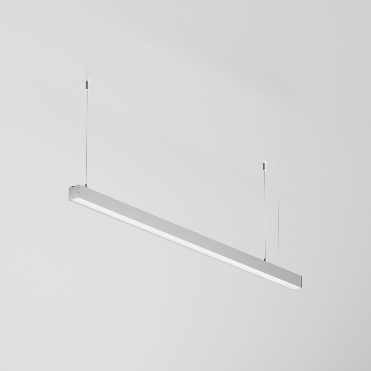 Линейный подвесной светильник Maytoni Technical 4000K 35x35 (Серебро, 1 м) LL312004
