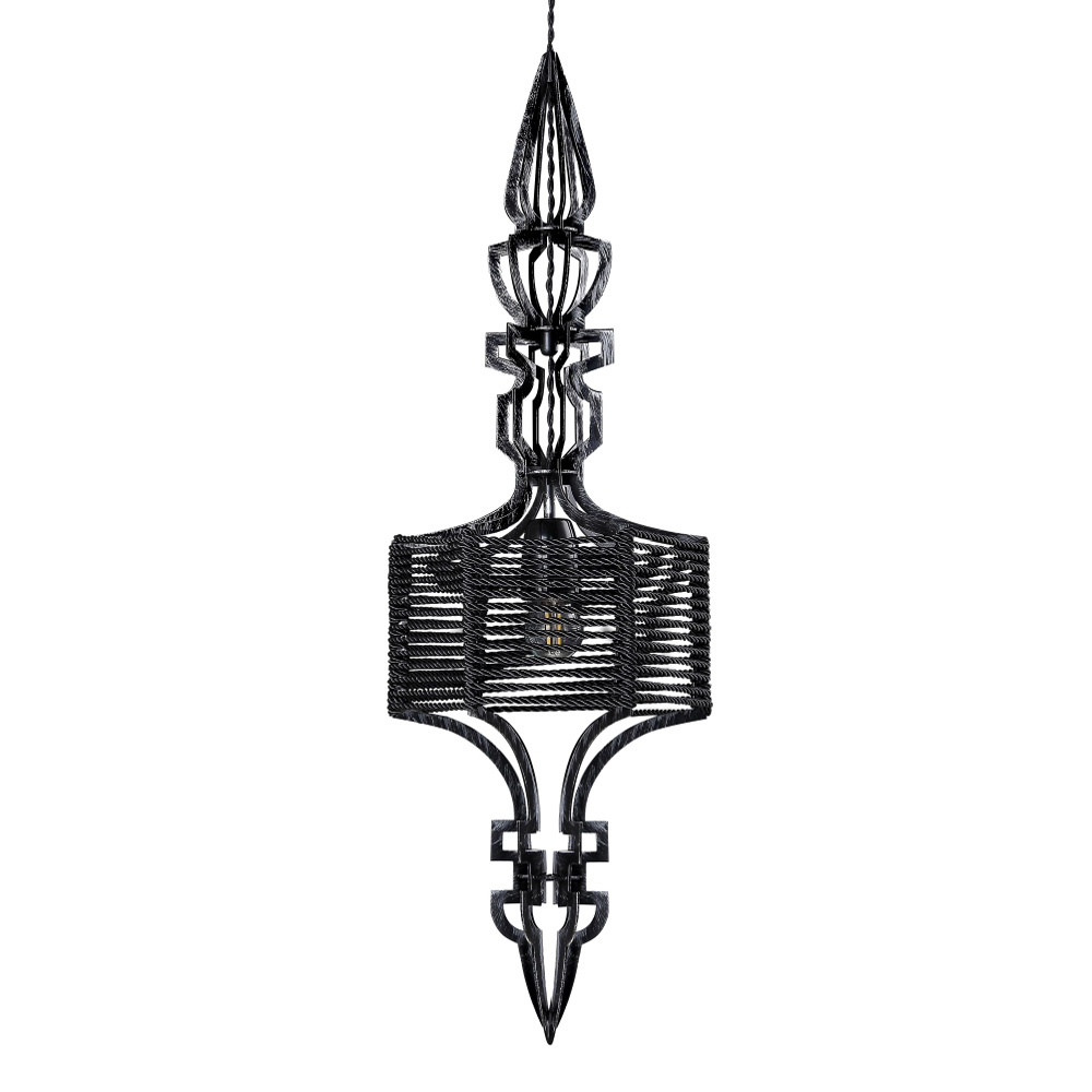 Подвесной светильник Crystal Lux Prima SP1 A Black-Silver/Black