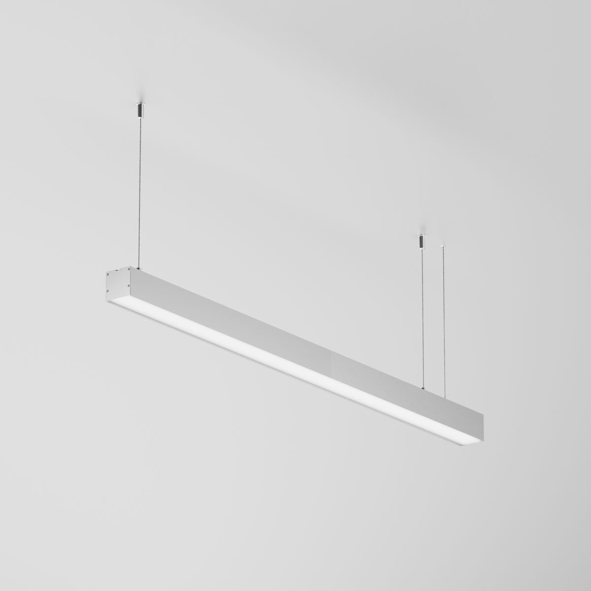Линейный подвесной светильник Maytoni Technical 4000K 50x50 (Серебро, 1 м) LL312020