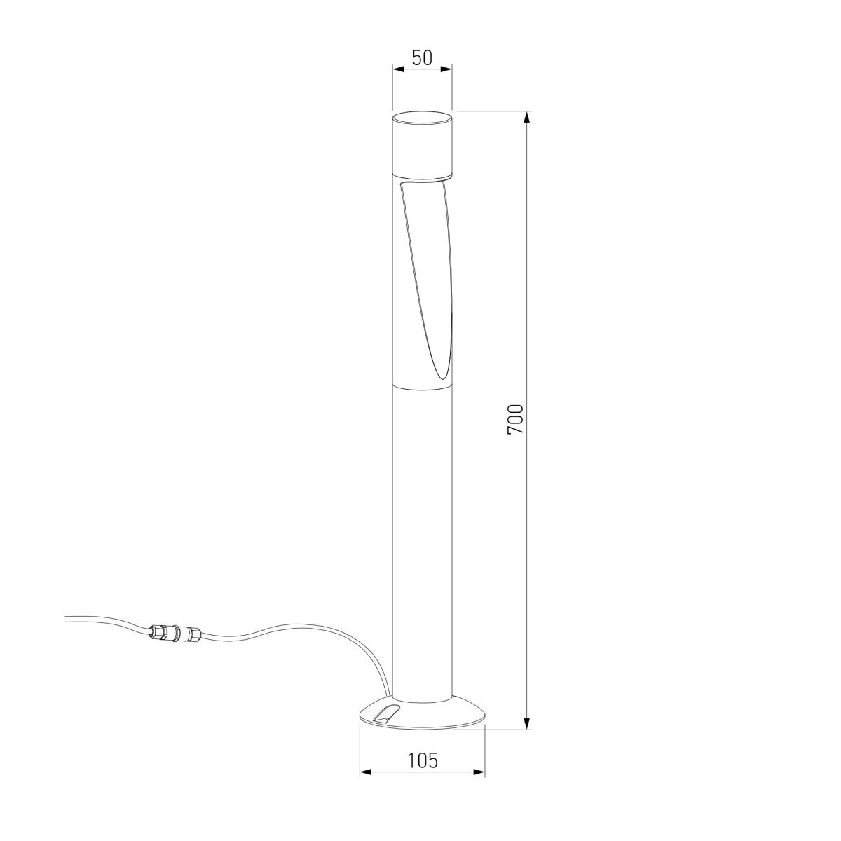 Ландшафтный светильник Elektrostandard Recess 35177/F черный 4690389219382 a072094
