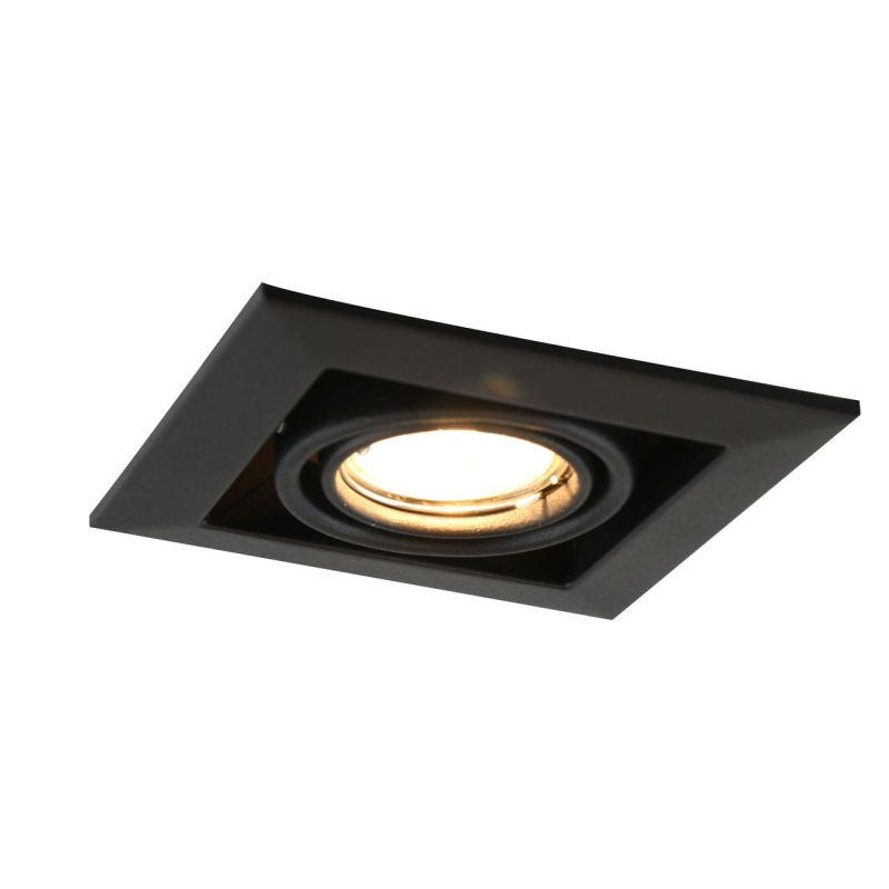 Встраиваемый светильник квадрат Arte Lamp Cardani Piccolo A5941PL-1BK