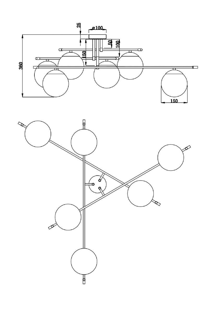 Потолочная люстра Maytoni Nostalgia MOD048CL-06G