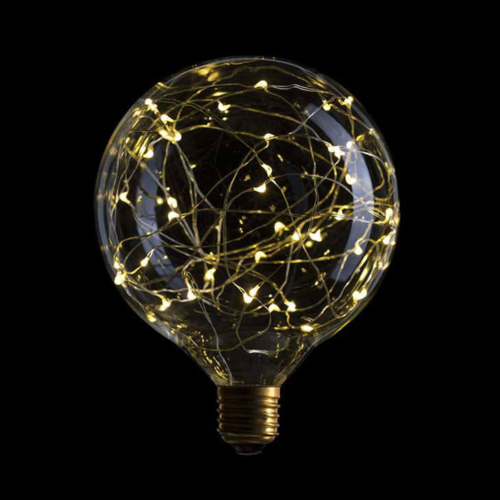 Лампа светодиодная филаментная Sun Lumen E27 2W 2700K прозрачная 057042
