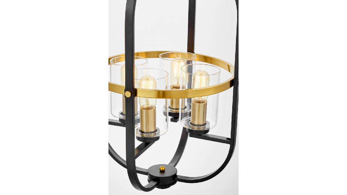 Подвесная люстра Lumina Deco Monterey LDP 1141-4 BK+MD