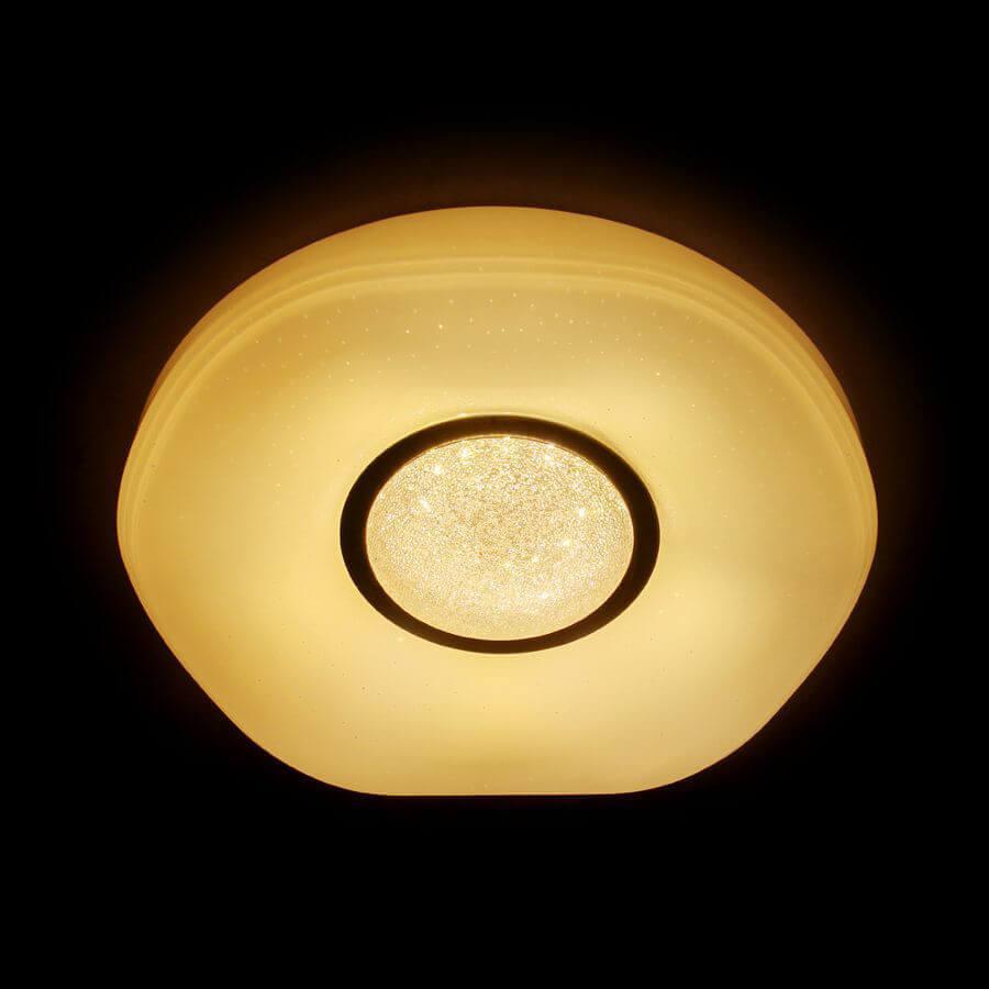 Потолочный светодиодный светильник Ambrella Light Orbital Crystal Sand FS1237WH 72W D490