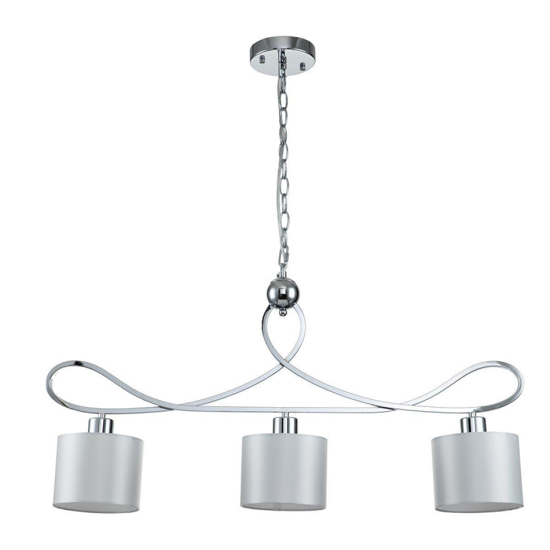 Подвесная люстра с тканевым абажуром Indigo Davinci 13011/3P Chrome V000264
