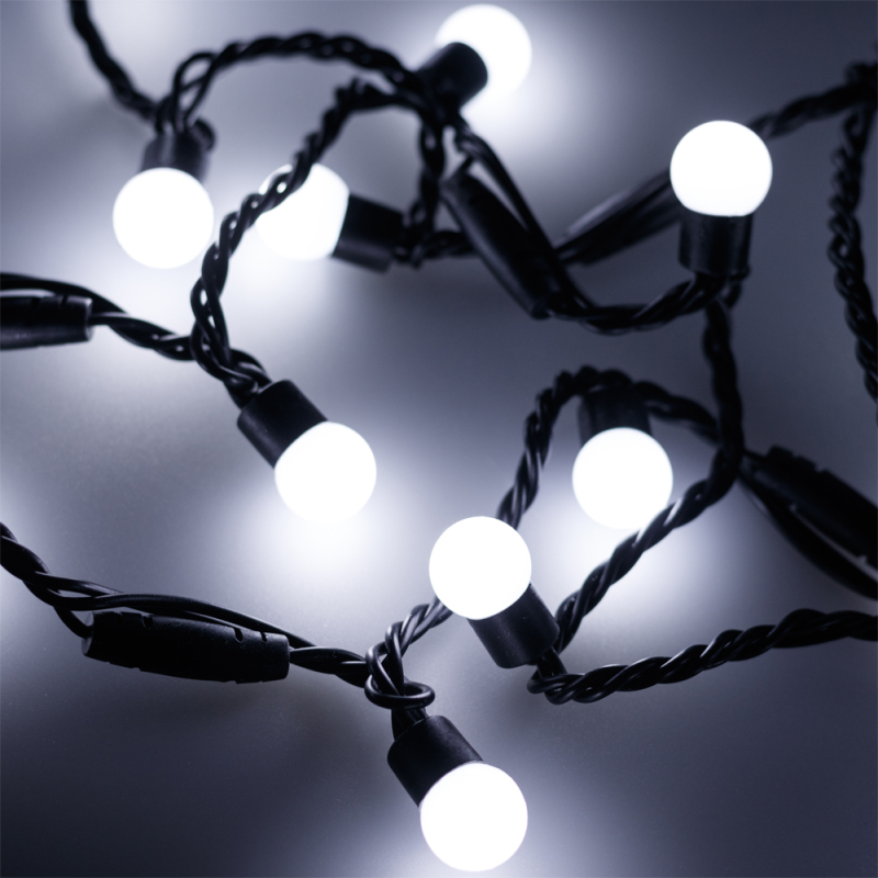 Светодиодная гирлянда Arlight ARD-Ball-Classic-D17.5-10000-Black-100LED White 025583