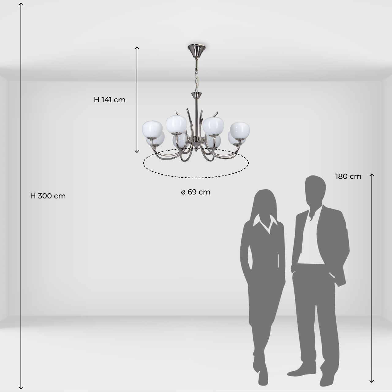 Подвесная люстра шар MW-Light Оливия 306014808