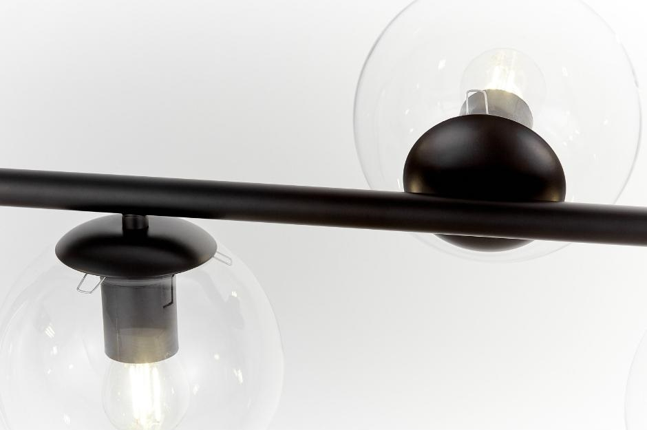 Люстра на штанге Lumina Deco Fredica LDP 6030-7 BK+PR