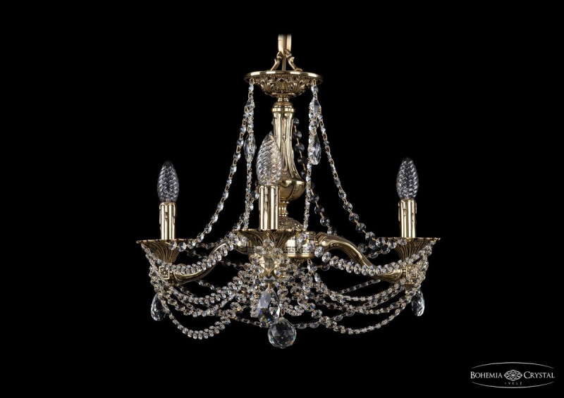 Подвесная люстра Bohemia Ivele Crystal 1710/3/160/C/GB